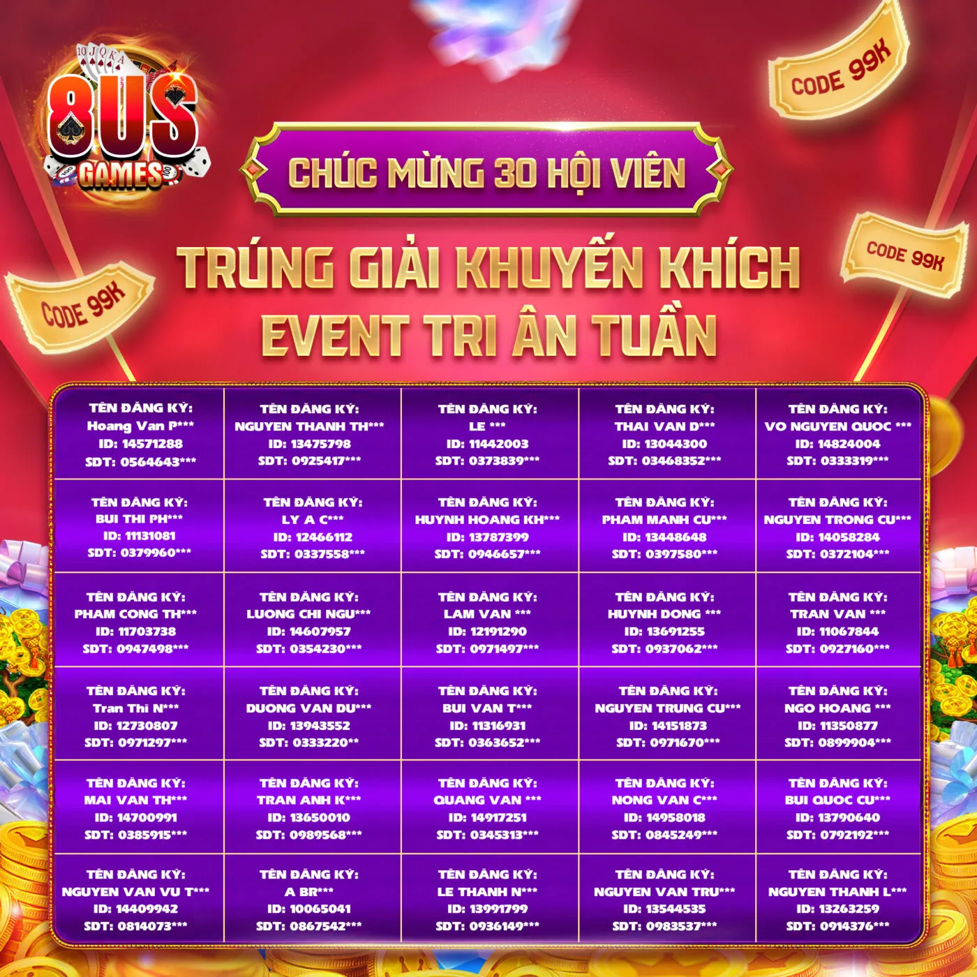 Giới thiệu khuyến mãi 8us