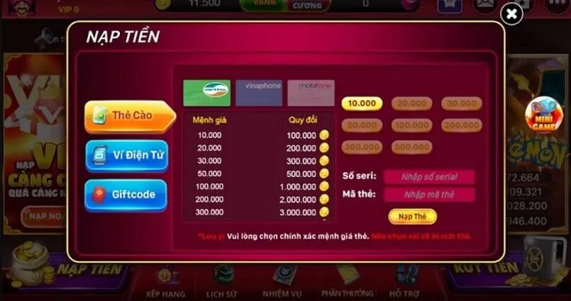 Ban Ca King | Bắn Cá Đổi Thưởng Trực Tuyến Số 1 Việt Nam 3 Nạp tiền vào game