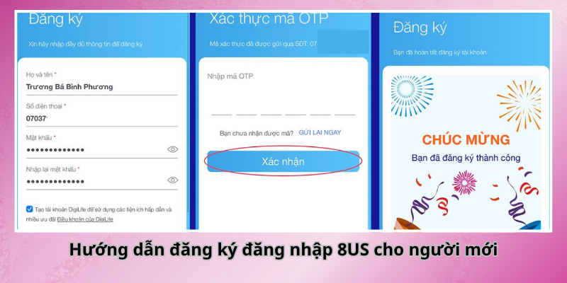 Hướng dẫn đăng ký đăng nhập 8US cho người mới